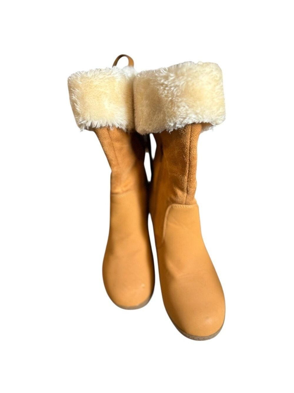 Carrini Faux Fur Lined Heeled Ankle Boots Size 7